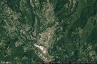 Vue aérienne de Pieve Fosciana