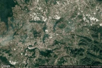 Vue aérienne de Isola del Liri