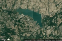 Vue aérienne de Conza della Campania