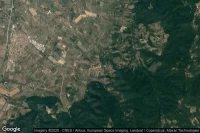 Vue aérienne de Castagneto Carducci