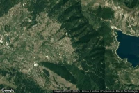 Vue aérienne de Capitignano