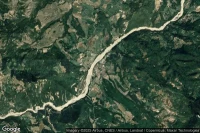 Vue aérienne de Calestano