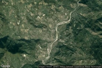 Vue aérienne de Bobbio