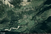 Vue aérienne de Bovec