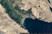 Vue aérienne de Baška
