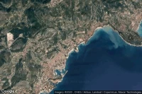 Vue aérienne de Saint-Roman