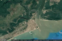 Vue aérienne de Nova Vicosa