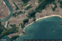 Vue aérienne de Guarujá