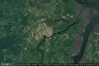 Vue aérienne de Camamu