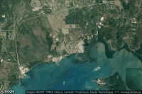 Vue aérienne de Old Harbour Bay