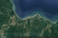 Vue aérienne de Annotto Bay