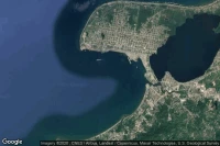 Vue aérienne de Puerto Cortez