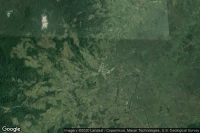 Vue aérienne de Santiago
