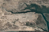 Vue aérienne de San Antonio Oeste