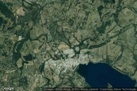 Vue aérienne de Panguipulli