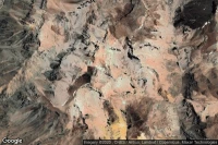 Vue aérienne de Farellones