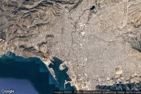 Vue aérienne de Ensenada