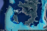 Vue aérienne de Vaitape