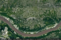 Vue aérienne de Delhi Hills