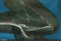 Vue aérienne de Dauphin Island
