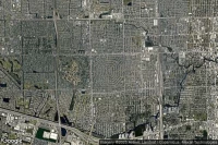 Vue aérienne de Melrose Park