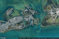 Vue aérienne de Stock Island