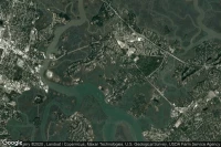 Vue aérienne de Whitemarsh Island