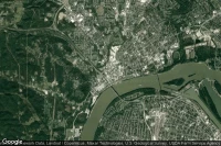 Vue aérienne de New Albany