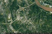 Vue aérienne de Highland Heights