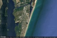 Vue aérienne de Carolina Beach