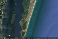 Vue aérienne de Kure Beach