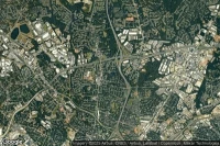 Vue aérienne de Mecklenburg County