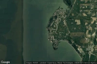 Vue aérienne de Bonneau Beach