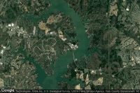 Vue aérienne de Lake Wylie
