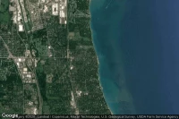 Vue aérienne de Lake Bluff