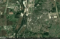 Vue aérienne de Lockport