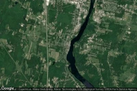 Vue aérienne de Hallowell