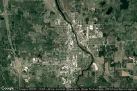 Vue aérienne de Big Rapids