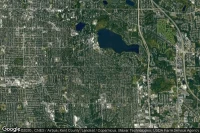 Vue aérienne de East Grand Rapids