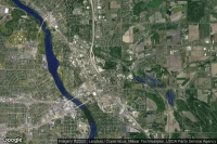 Vue aérienne de Cloverleaf Mobile Home Community