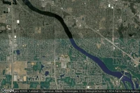 Vue aérienne de West Coon Rapids