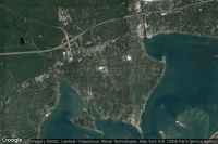 Vue aérienne de Hampton Bays