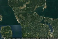 Vue aérienne de Lloyd Harbor