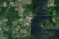 Vue aérienne de Rouses Point