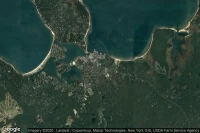 Vue aérienne de Sag Harbor