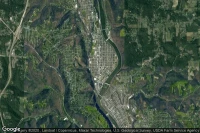 Vue aérienne de Beaver Falls