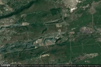 Vue aérienne de Oakdale