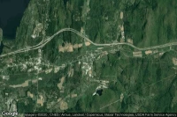 Vue aérienne de Castleton