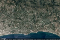 Vue aérienne de Montecito