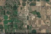 Vue aérienne de Platteville